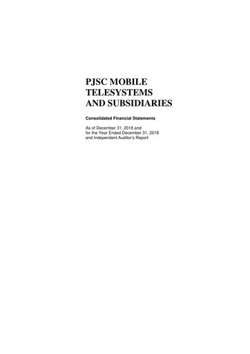 Thumbnail Mobile TeleSystems Financial Statement 2018