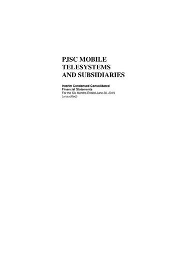 Thumbnail Mobile TeleSystems Financial Statement 2019-h1
