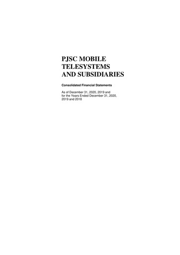 Thumbnail Mobile TeleSystems Financial Statement 2020