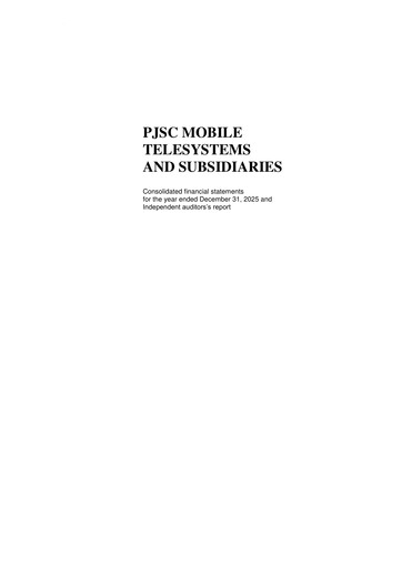 Thumbnail Mobile TeleSystems Financial Statement 2025