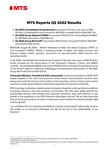 Thumbnail Mobile TeleSystems Quarterly Report 2022-q2