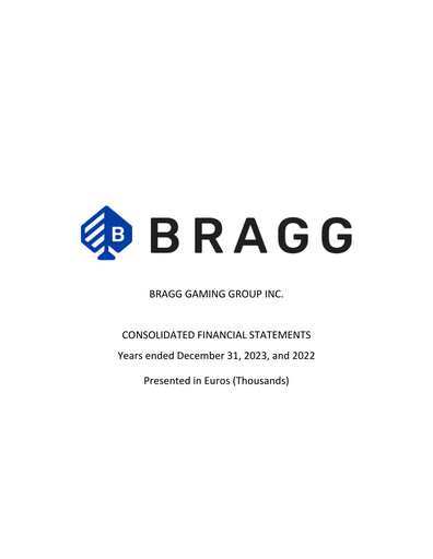 Thumbnail Bragg Gaming Group Financial Statement 2023
