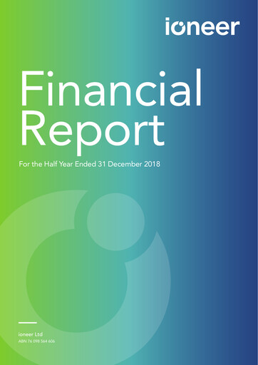 Thumbnail ioneer Half-year Report 2019-h1