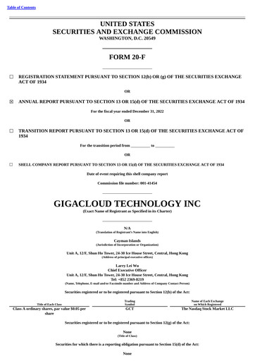 Thumbnail GigaCloud Technology Annual Report 2022