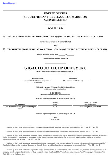 Thumbnail GigaCloud Technology Annual Report 2023