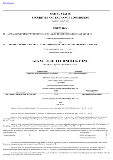 Thumbnail GigaCloud Technology Annual Report 2025