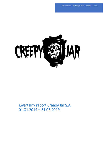 Thumbnail Creepy Jar Quarterly Report 2019-q1
