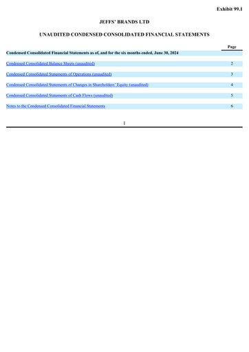 Thumbnail Jeffs' Brands Half-year Report 2024-h1