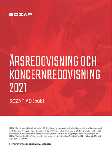 Miniature Sozap Rapport annuel 2021