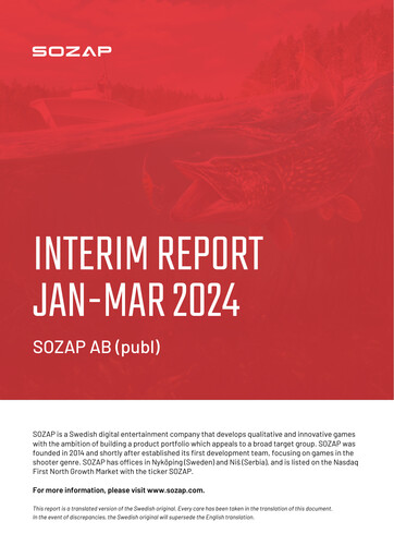 Miniature Sozap Rapport trimestriel 2024-q1
