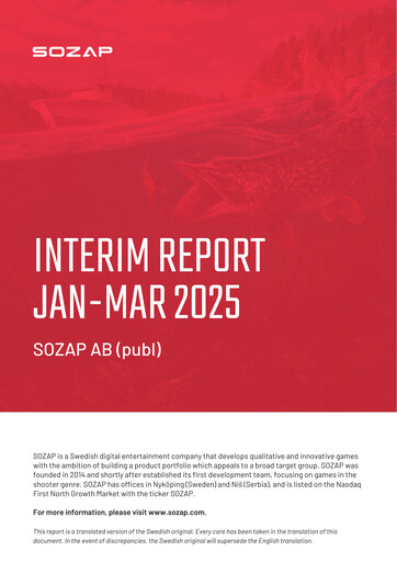 Miniature Sozap Rapport trimestriel 2025-q1