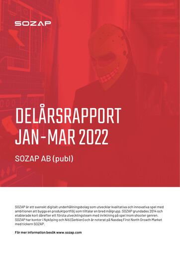 Miniature Sozap Rapport trimestriel 2022-q1