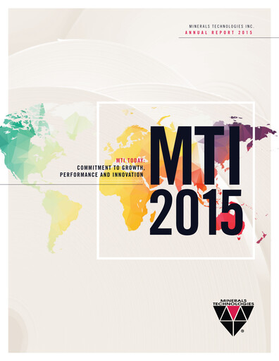 Thumbnail Minerals Technologies Annual Report 2015
