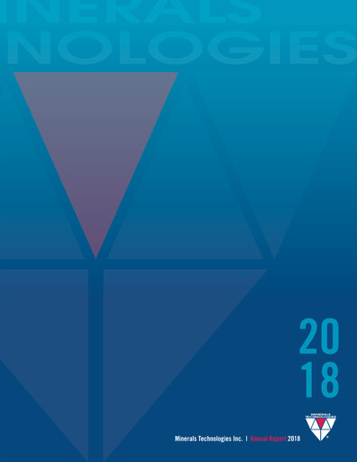 Thumbnail Minerals Technologies Annual Report 2018