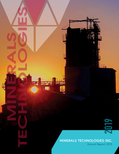 Thumbnail Minerals Technologies Annual Report 2019