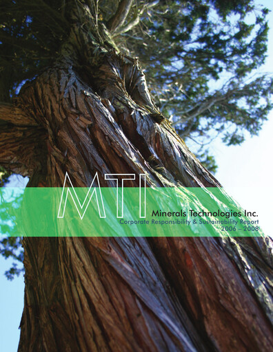Thumbnail Minerals Technologies Sustainability Report 2006-2008