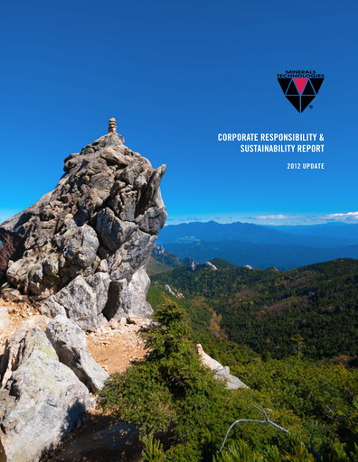 Thumbnail Minerals Technologies Sustainability Report 2012