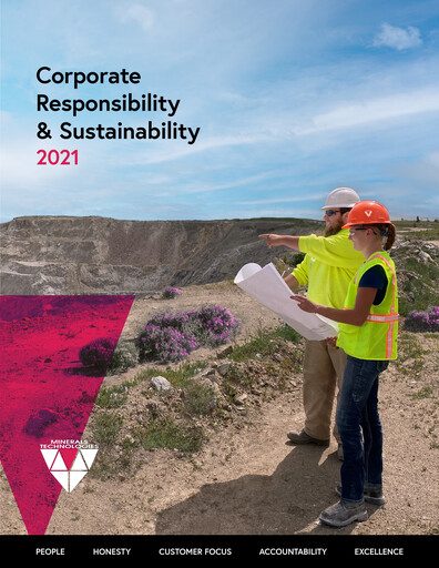Thumbnail Minerals Technologies Sustainability Report 2021