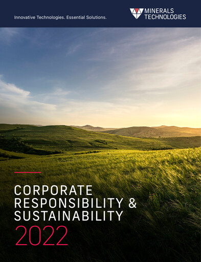 Thumbnail Minerals Technologies Sustainability Report 2022