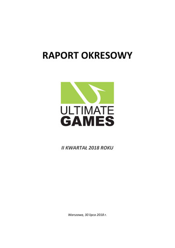 Thumbnail Ultimate Games Quarterly Report 2018-q2