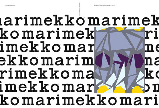 Miniature Marimekko Bilan financier 2012