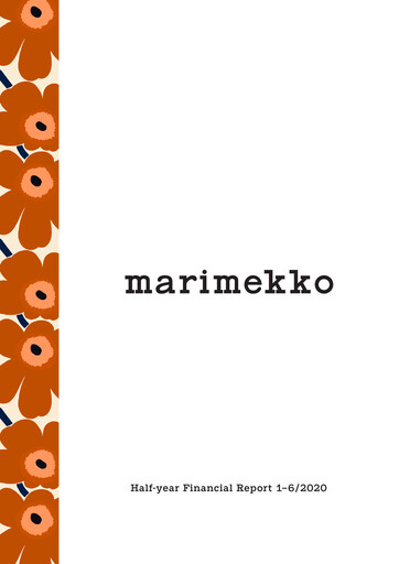 Thumbnail Marimekko Half-year Report 2020-h1