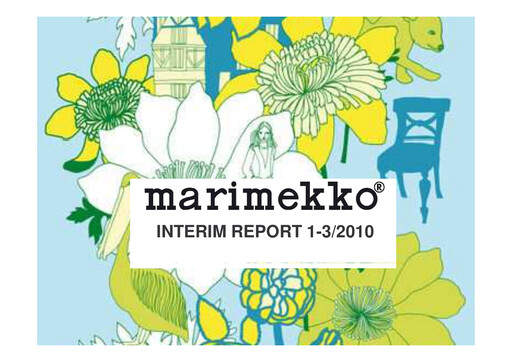 Thumbnail Marimekko Quarterly Report 2010-q1