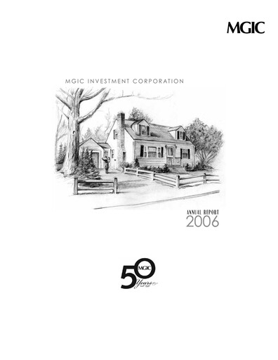 Miniature MGIC Investment
 Rapport annuel 2006