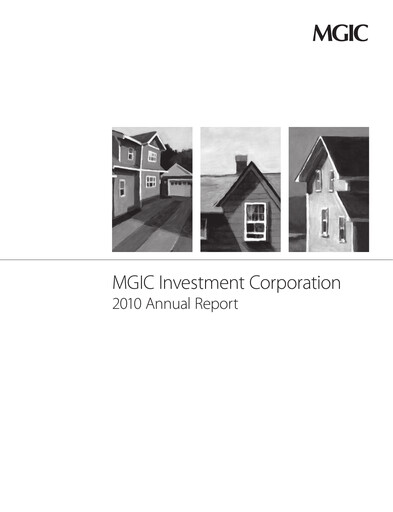 Miniature MGIC Investment
 Rapport annuel 2010