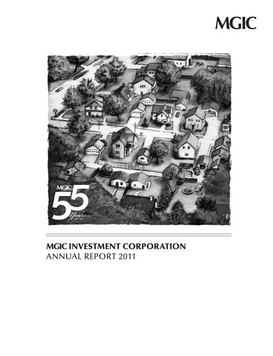 Miniature MGIC Investment
 Rapport annuel 2011