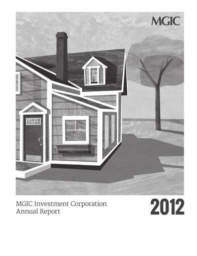 Miniature MGIC Investment
 Rapport annuel 2012