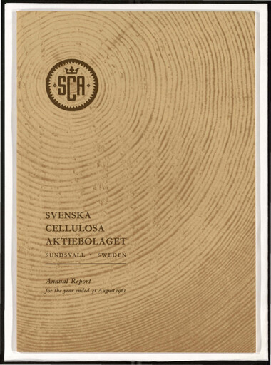 Thumbnail Svenska Cellulosa Aktiebolaget (SCA) Annual Report 1960-1961