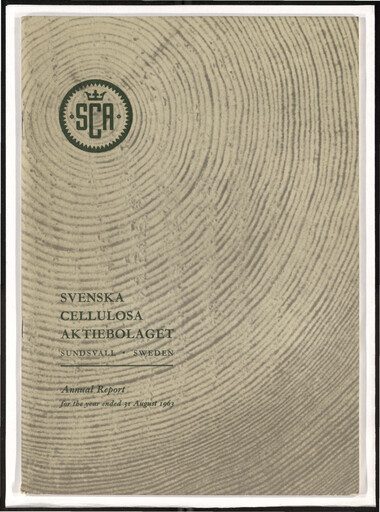 Thumbnail Svenska Cellulosa Aktiebolaget (SCA) Annual Report 1962-1963