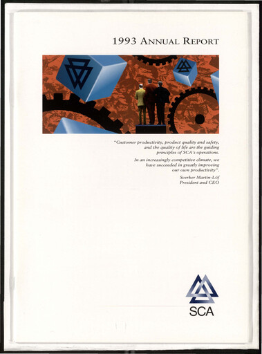Thumbnail Svenska Cellulosa Aktiebolaget (SCA) Annual Report 1993