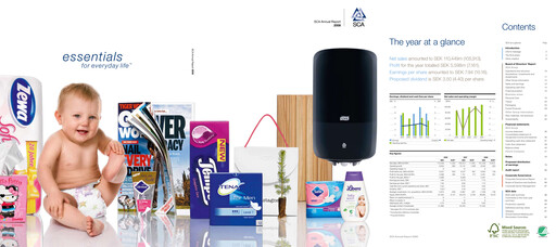 Thumbnail Svenska Cellulosa Aktiebolaget (SCA) Annual Report 2008