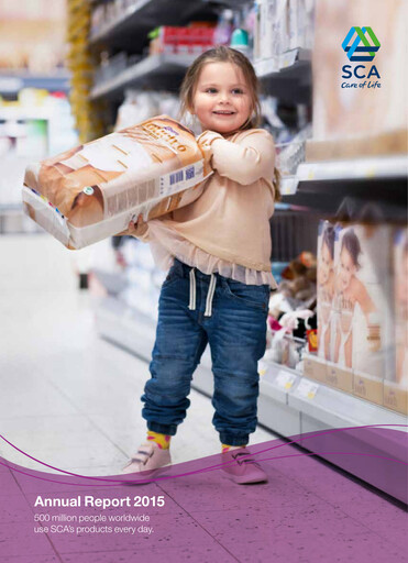 Thumbnail Svenska Cellulosa Aktiebolaget (SCA) Annual Report 2015