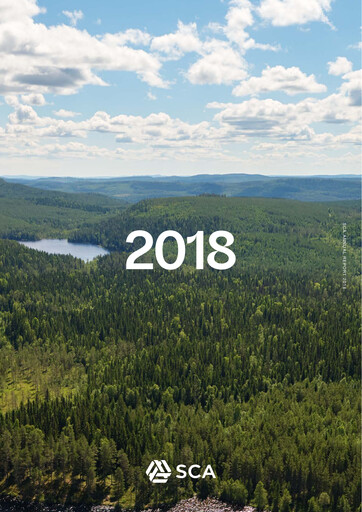 Thumbnail Svenska Cellulosa Aktiebolaget (SCA) Annual Report 2018