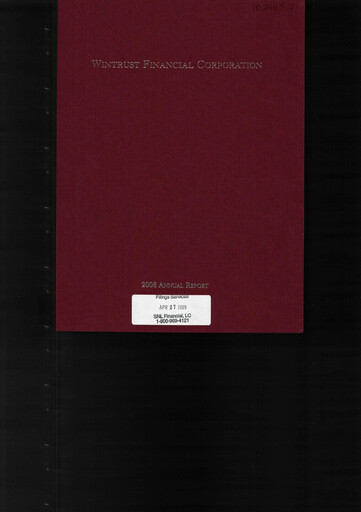 Thumbnail Wintrust Financial Annual Report 2008