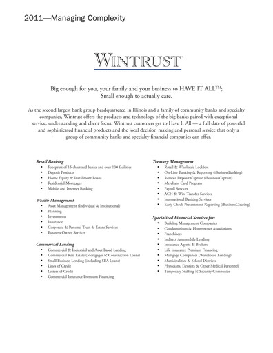 Thumbnail Wintrust Financial Annual Report 2011