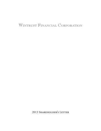 Thumbnail Wintrust Financial Annual Report 2013