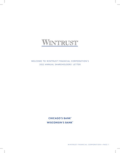 Thumbnail Wintrust Financial Annual Report 2022