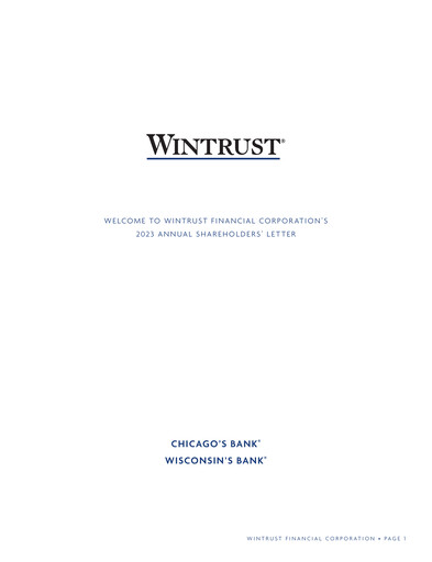 Thumbnail Wintrust Financial Annual Report 2023