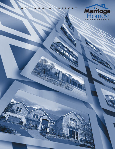 Miniature Meritage Homes Rapport annuel 2007