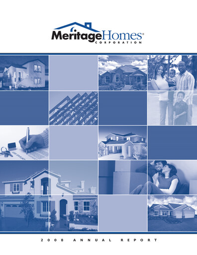 Miniature Meritage Homes Rapport annuel 2008