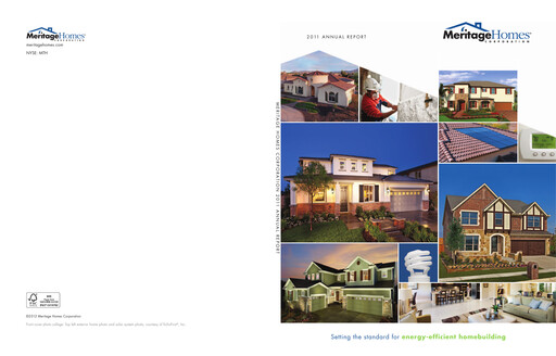 Miniature Meritage Homes Rapport annuel 2011