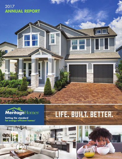 Miniature Meritage Homes Rapport annuel 2017