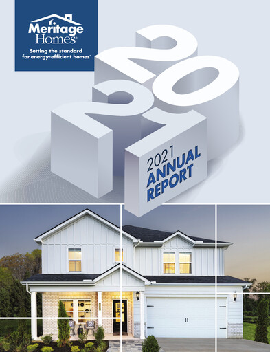 Miniature Meritage Homes Rapport annuel 2021