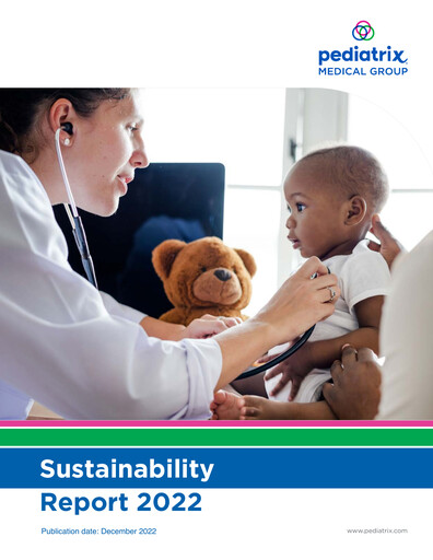 Thumbnail Pediatrix Medical Group Sustainability Report 2021-2022