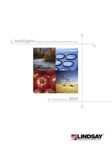 Vorschaubild Lindsay Corporation
 Jahresbericht 2004