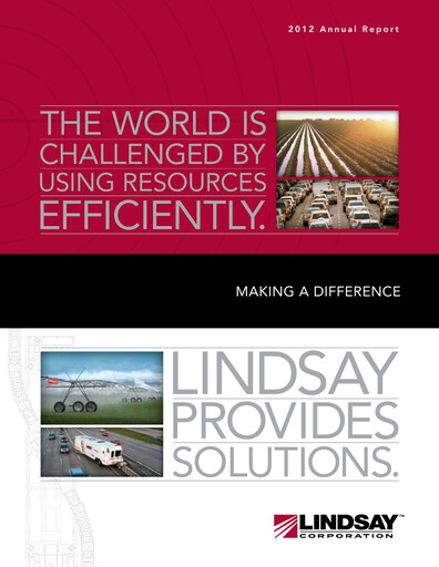 Vorschaubild Lindsay Corporation
 Jahresbericht 2012